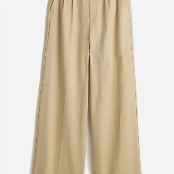 Madewell Petite Harlow Wide-Leg Pant in Vintage Khaki - Picture 5 of 10